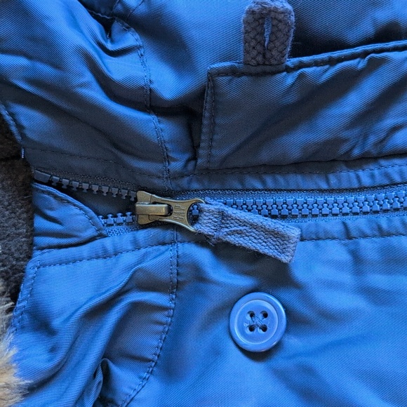 babyGap down filled winter parka with removable fur trim 12-18 months baby boy - Picture 4 of 16